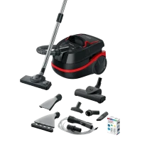 Aspirator Bosch BWD421POW, Negru | Roșu