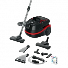 Aspirator Bosch BWD421POW, Negru | Roșu