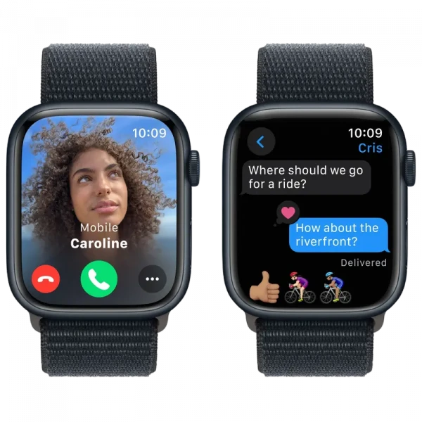 Ceas inteligent Apple Watch Series 9 GPS, 45mm, Midnight