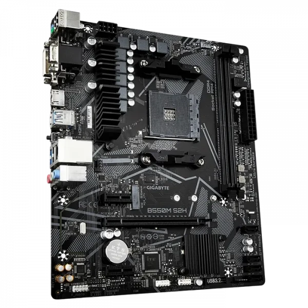 Placă de bază Gigabyte B550M S2H, AM4, AMD B550, Micro-ATX