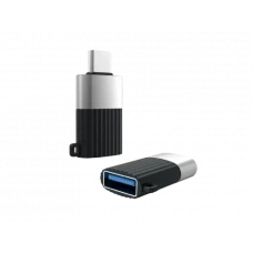 Adaptor USB XO NB149F, USB Type-A (F)/USB Type-C, Negru