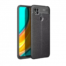 Husă Xcover RedMi 9C - Leather, Negru