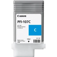 Картридж чернильный Canon PFI-107, 130мл, Голубой