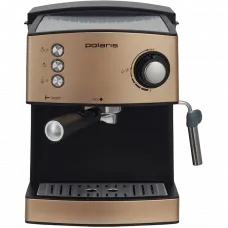 Кофеварка рожковая Polaris PCM1527E, 850Вт, Золотой