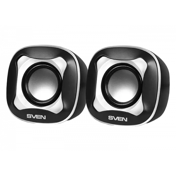 Компьютерные колонки 2.0 SVEN 170, Черный/Белый