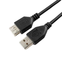 Cablu prelungitor Cablexpert CCP-USB2-AMAF-10, USB Type-A (M)/USB Type-A (F), 3m, Negru