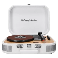 Placă turnantă de vinil MUSE MT-201 WW, Alb