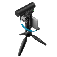 Microfon portabil pentru înregistrare vocală Sennheiser MKE 400, Cu fir, Negru