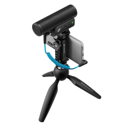 Портативный записывающий микрофон Sennheiser MKE 400, Проводной аналоговый, Чёрный