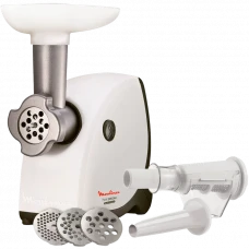 Mașină de tocat carne Moulinex ME-445A38, Alb / Negru
