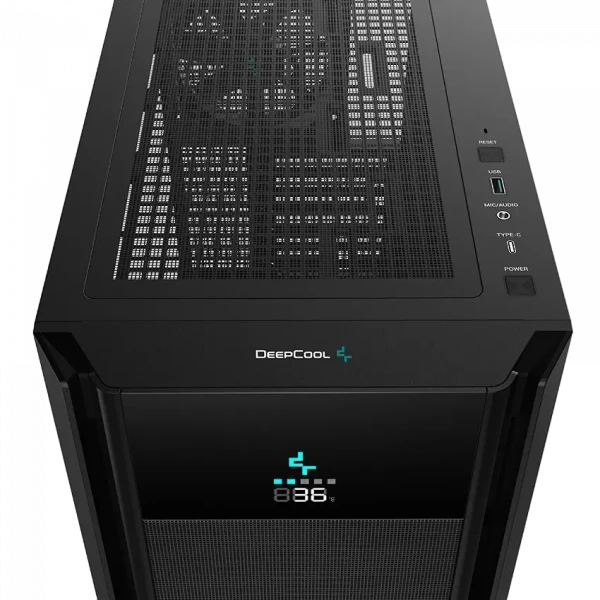 Компьютерный корпус Deepcool CH510 Mesh Digital, Midi-Tower, Без блока питания, Чёрный