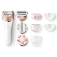 Эпилятор PHILIPS Satinelle Prestige BRE650/00, Белый/ Розовый