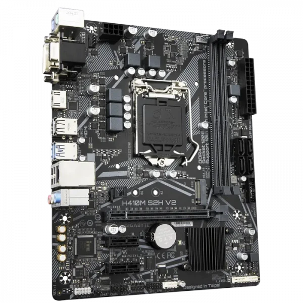 Материнская плата Gigabyte H410M S2H V2, LGA1200, Intel H470, Micro-ATX