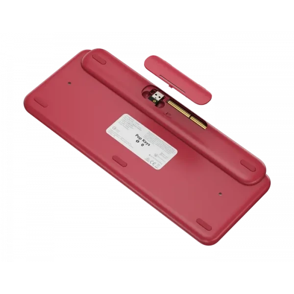Tastatură Logitech POP Keys, Fără fir, Roz
