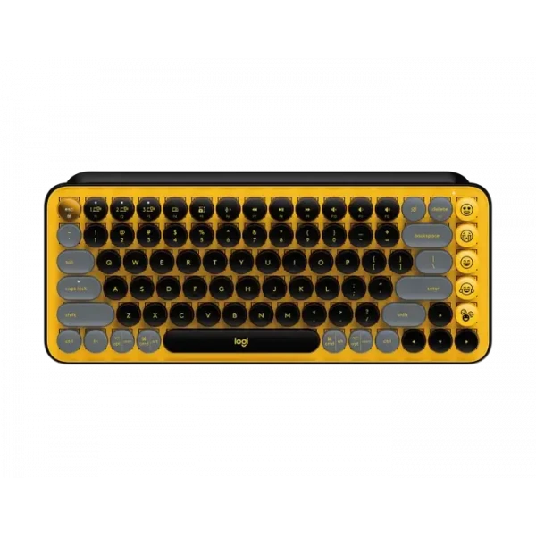 Клавиатура Logitech POP Keys, Беспроводное, Жёлтый, фото 2