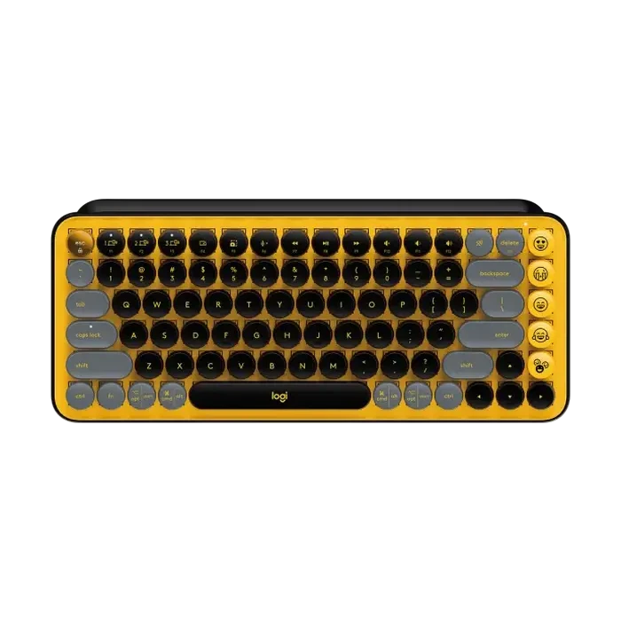 Клавиатура Logitech POP Keys, Беспроводное, Жёлтый
