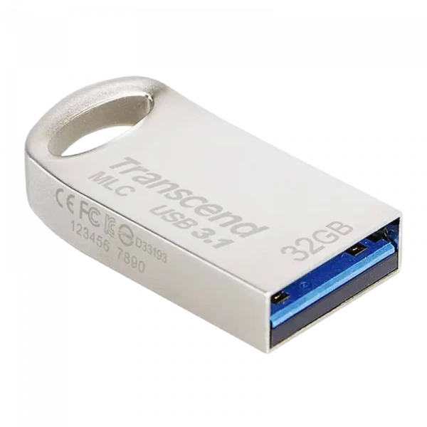USB Flash накопитель Transcend JetFlash 720, 32Гб, Серебристый