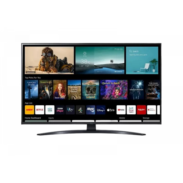 82 LED SMART Телевизор LG 82UP81006LA, 3840x2160 4K UHD, webOS, Чёрный