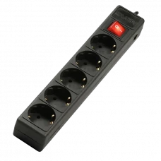 Prelungitor electric SVEN Optima Base, 5 Prize, 3m, Negru
