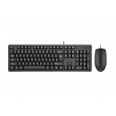 Set Tastatură + Mouse A4Tech KK-3330, Cu fir, Negru