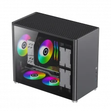 Carcasă PC Gamemax SPARK, Mini-Tower, Fără PSU, Negru