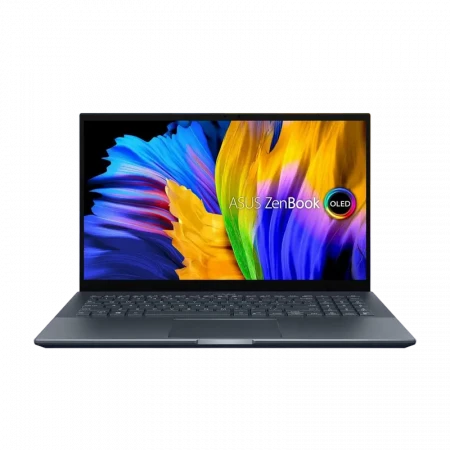 Laptop 15,6 ASUS Zenbook Pro 15 OLED UM535QE, Pine Grey, AMD Ryzen 9 5900HX, 16GB/1024GB, Fără SO