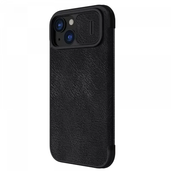 Чехол книжка Nillkin iPhone 15 Pro Max - Qin Pro, Чёрный