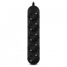 Prelungitor electric SVEN EX-I5, 5 Prize, 0,5m, Negru
