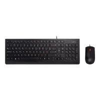 Set Tastatură + Mouse Lenovo 300 USB Combo, Cu fir, Negru