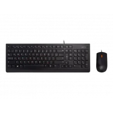 Set Tastatură + Mouse Lenovo 300 USB Combo, Cu fir, Negru