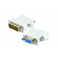 Видеоадаптер Cablexpert A-DVI-VGA, DVI-I (M) - VGA D-Sub (F), Белый