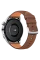Ceas inteligent Huawei WATCH 3, 46mm, Carcasă Stainless Steel cu curea din piele Maro
