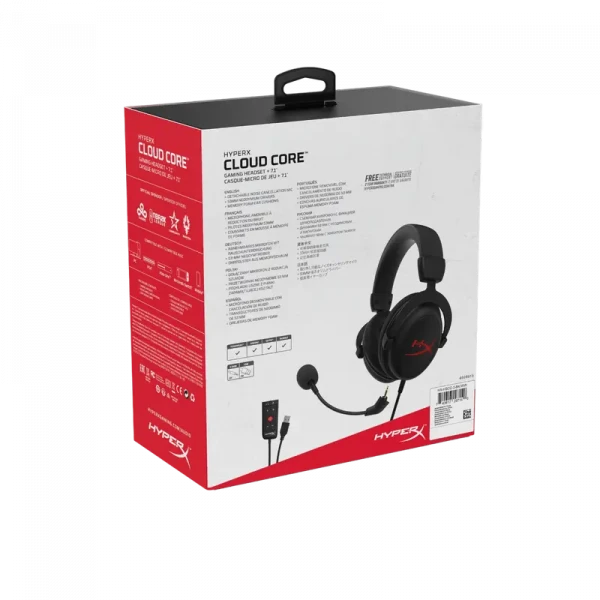 Наушники HyperX Cloud II Core, Беспроводной, Чёрный