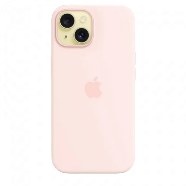 Чехол Apple iPhone 15 Silicone Case with MagSafe, Light Pink