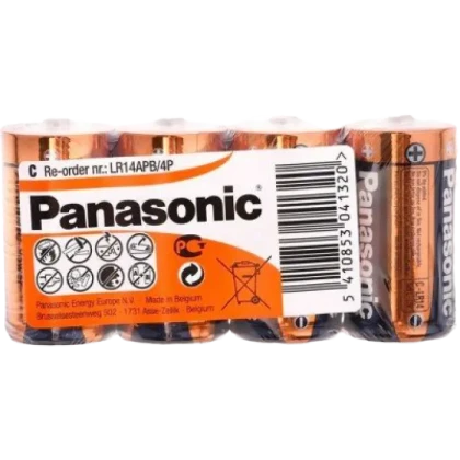 Батарейки Panasonic LR14REB, C, 4шт.