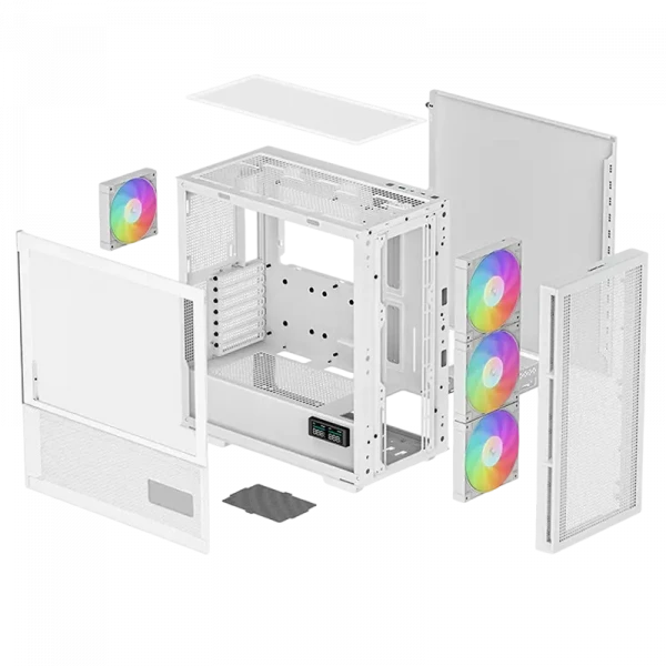 Carcasă PC Deepcool CH560 Digital WH, Midi-Tower, Fără PSU, Alb