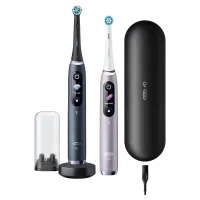 Электрическая зубная щетка Braun Oral-B iO 9 Duo, Black Onyx | Rose Quartz