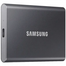 SSD portabil extern Samsung Portable SSD T7, 1 TB, Grey (MU-PC1T0T/WW)