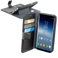 Husă tip carte Cellularline Book Agenda - Galaxy S9+, Negru