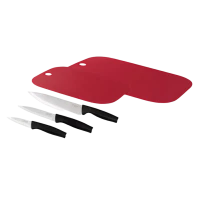 Set de Cuțite Rondell RD-1357, Negru | Roșu