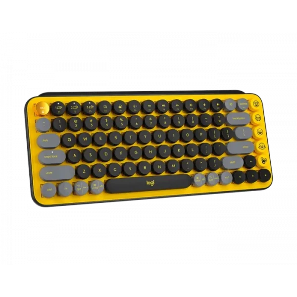 Клавиатура Logitech POP Keys, Беспроводное, Жёлтый, фото 3