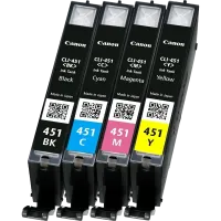 Cartușe de cerneală multipack Canon CLI-451, 7ml, Multipack BK/C/M/Y