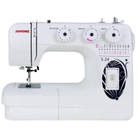 Mașină de cusut JANOME S-24, Alb Albastru