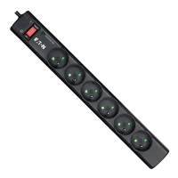 Сетевой фильтр Eaton PS6D, 6 Розеток, 1м, Чёрный