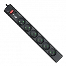 Prelungitor electric Eaton PS6D, 6 Prize, 1m, Negru