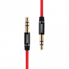 Cablu audio Remax L100, 3.5 mm - 3.5 mm, 1m, Roșu