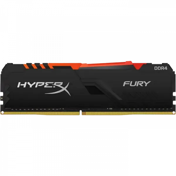 Оперативная память Kingston HyperX FURY RGB, DDR4 SDRAM, 3733 МГц, 16Гб, HX437C19FB3A/16