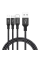 Cablu încărcare și sincronizare Nillkin Swift, Micro-USB/Type-C/Lightning, USB Type-A/Micro USB, Type-C, Lighting, 1,5m, Negru