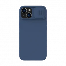 Husă Nillkin iPhone 14 Plus, CamShield Silky Silicone, Albastru