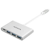 USB-концентратор ADATA ACA3HUBAL-CSV, Серебристый